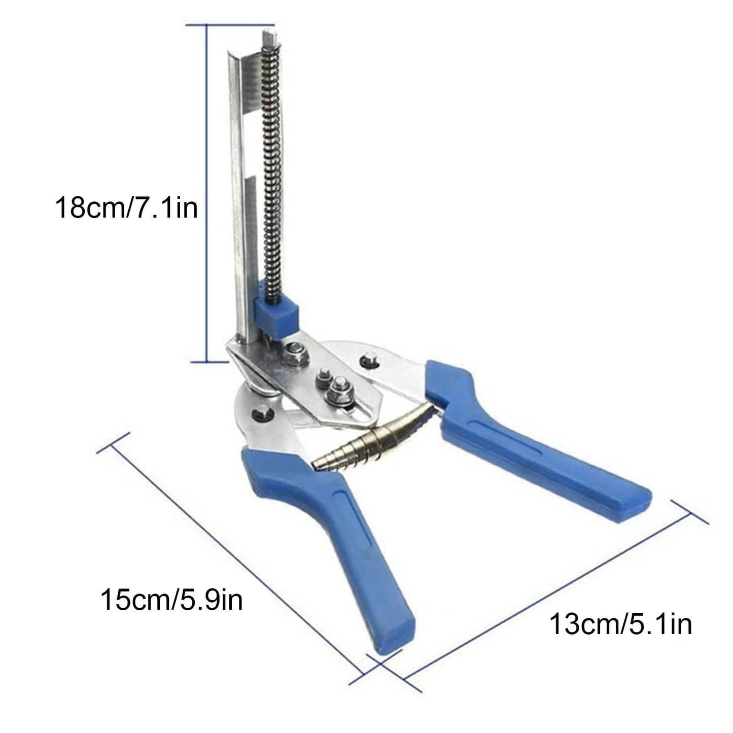 M-Type Nail Ring Pliers Kit with 600 Clips - Automatic Cage Building Tool for Chicken Coops & Fences - V1189-LWWAL-20260401-05409