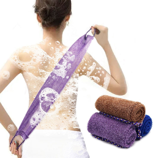 3 Pieces African Net Sponge with Handles Long African Exfoliating Net Washcloth Bath Sponge Net Cloth Wash V1189-LWWAL-20260401-05426