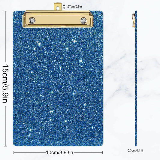 Acrylic Clipboards, Fashion Glitter Clip Board with Low Profile Gold Clip, Designed for Classroom School and V1189-LWWAL-20260401-05432