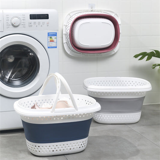 Collapsible Laundry Basket, Collapsible Laundry Basket with Handles, Foldable Laundry Basket Plastc,Pop Up V1189-LWWAL-20260401-05439