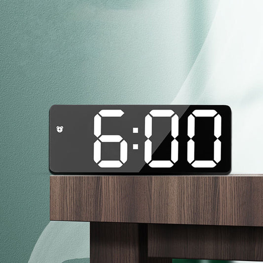 LED Digital Alarm Clock,12/24H Desk Alarm for Bedrooms, Table Clock Display with White Digits, Adjustable V1189-LWWAL-20260401-05453