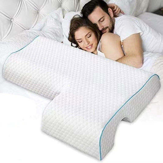 Memory Foam Cuddle Pillow, Shoulder Pillow for Side Sleepers, Arm Pillow with Arm Hole for Sleeping, Side V1189-LWWAL-20260401-05462