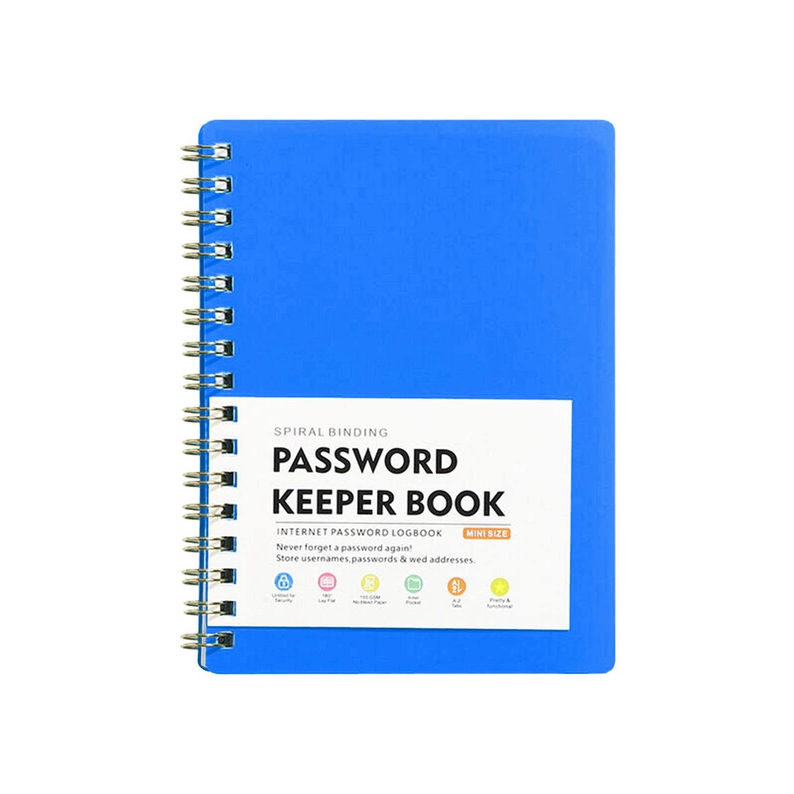 Password Book with alphabetical tabs. Internet Address Organizer Logbook. Small Pocket Password Keeper for V1189-LWWAL-20260401-05471