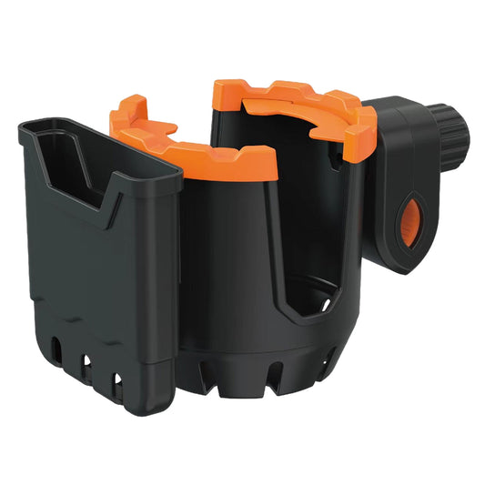 2-in-1 Adjustable Drink Holder,Universal Cup Holder with Cell Phone Holder,Large Diameter Design Bike Cup V1189-LWWAL-20260401-05478