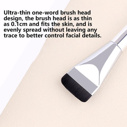 Flat Lightweight Foundation Makeup Brush, Flat Contour Foundation Concealer Brush,Make up Brush Ultra Thin, V1189-LWWAL-20260401-05511