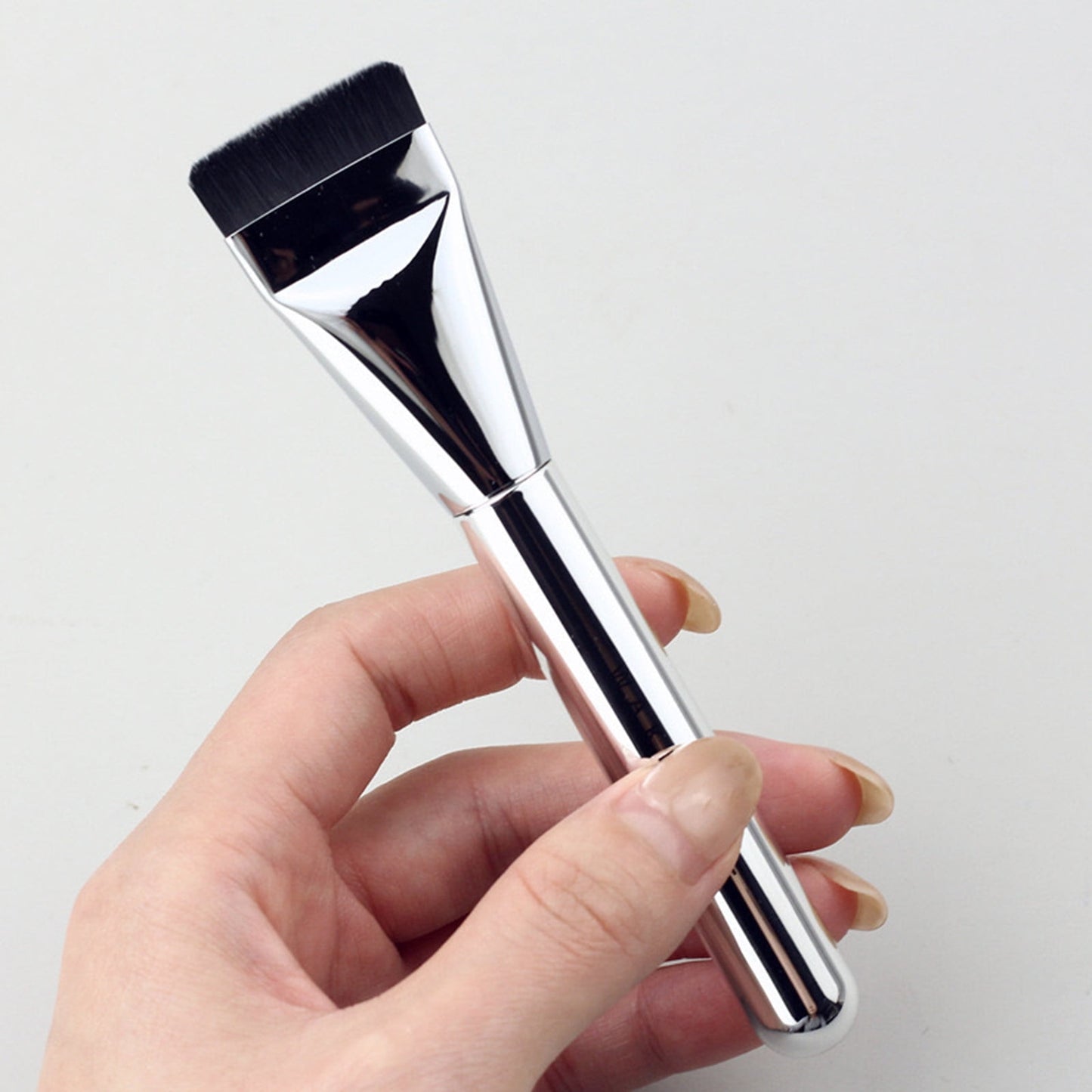 Flat Lightweight Foundation Makeup Brush, Flat Contour Foundation Concealer Brush,Make up Brush Ultra Thin, V1189-LWWAL-20260401-05511