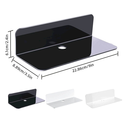 Acrylic Floating Shelves, 9 Inch Acrylic Wall Mounted Hanging Shelf Bookshelf for Bedroom, Gaming Room, V1189-LWWAL-20260401-05514