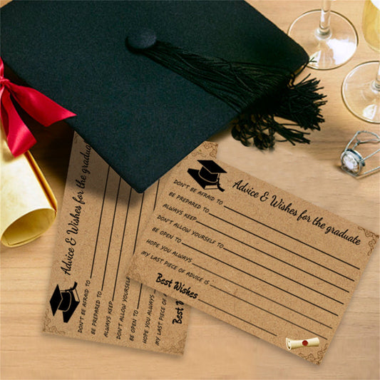 Graduation Advice And Well Wishes Cards For Graduates - Class Of 2025 Grad Cap & Diploma Fill-In Advice Cards V1189-LWWAL-20260401-05517