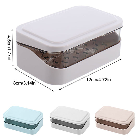 Bar Soap Holder Dish 1 Pack for Shower, Travel Soap Case with Lid for Gym, Camping Essentials, Travel Size V1189-LWWAL-20260401-05519