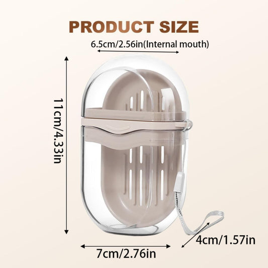 Bar Soap Holder Dish 1 Pack for Shower, Travel Soap Case with Lid for Gym, Camping Essentials, Travel Size V1189-LWWAL-20260401-05520