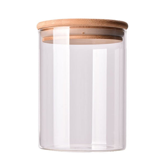 CGZQFEI Glass Storage Containers with Lids, Glass Jars with Lids, Clear Food Jar, Round Canister, Pantry V1189-LWWAL-20260401-05561