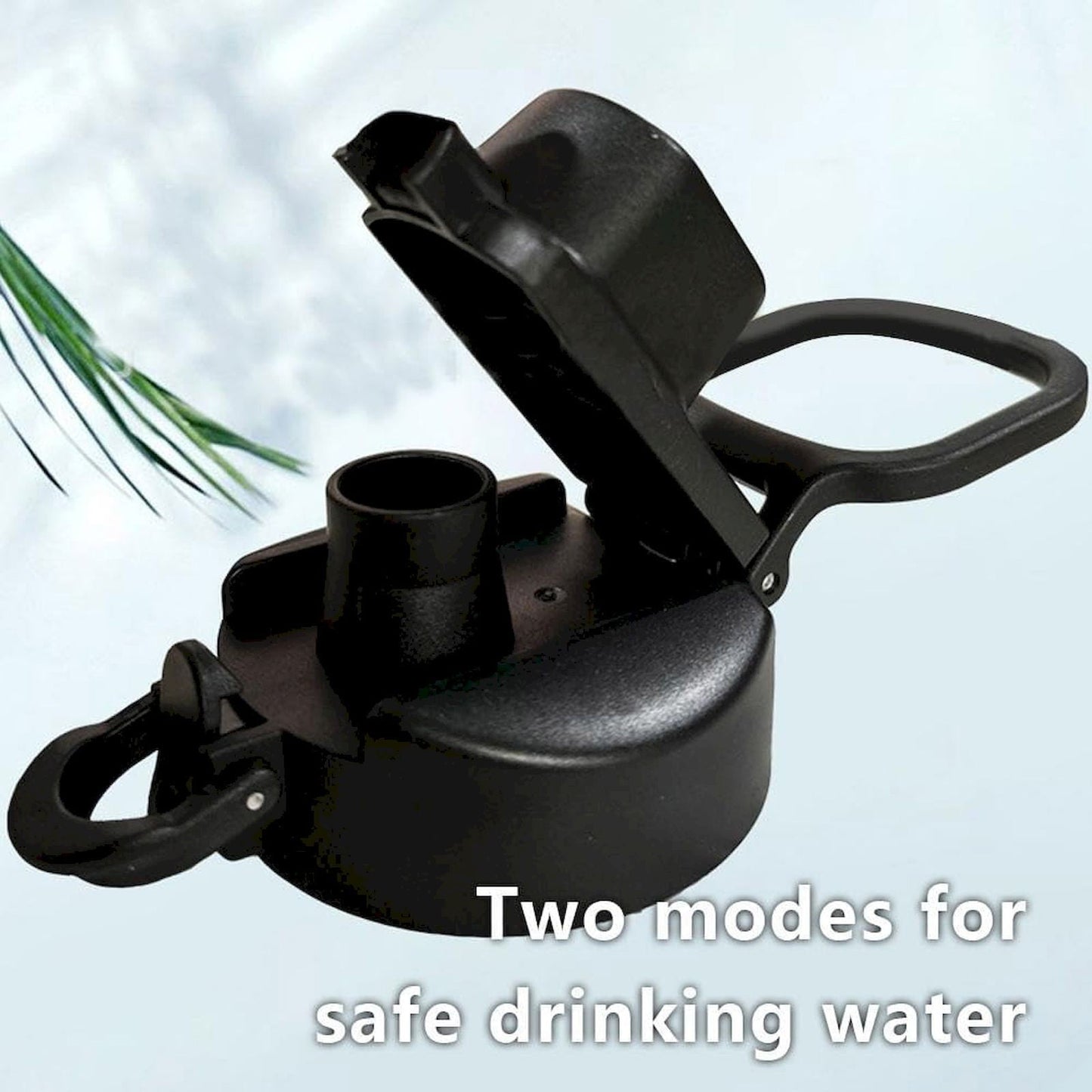 CGZQFEI Universal Water Bottle Lid Replacement - Black Nozzle Fit 12-42oz Stainless/Plastic Bottles V1189-LWWAL-20260401-05572