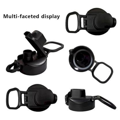 CGZQFEI Universal Water Bottle Lid Replacement - Black Nozzle Fit 12-42oz Stainless/Plastic Bottles V1189-LWWAL-20260401-05572