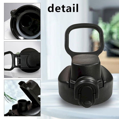 CGZQFEI Universal Water Bottle Lid Replacement - Black Nozzle Fit 12-42oz Stainless/Plastic Bottles V1189-LWWAL-20260401-05572