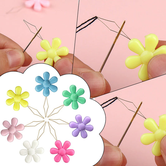 CGZQFEI Embroidery Needle Threader Tool Plastic Flower Head Sewing Machine Needle Threader for Hand Sewing V1189-LWWAL-20260401-05585
