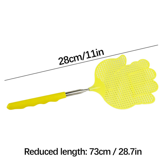 Extendable Fly Swatter, Stainless Steel Fly Swatter, Hand Fly Swatters with Rubber Handle,Retractable V1189-LWWAL-20260401-05597