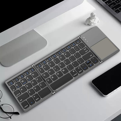 Tri-Folding Bluetooth Keyboard,Wireless Portable Foldable Bluetooth Keyboard for Travel, Keyboard with V1189-LWWAL-20260401-05617