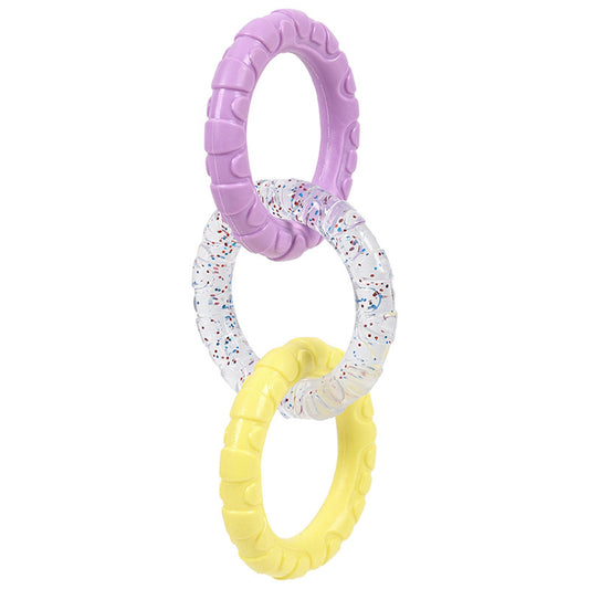 3-Ring Tug Dog Toy, Interactive Tug Pull Toy for Training and Teeth Cleaning, Indestructible Rubber of War V1189-LWWAL-20260401-05624
