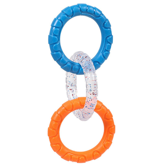 3-Ring Tug Dog Toy, Interactive Tug Pull Toy for Training and Teeth Cleaning, Indestructible Rubber of War V1189-LWWAL-20260401-05625