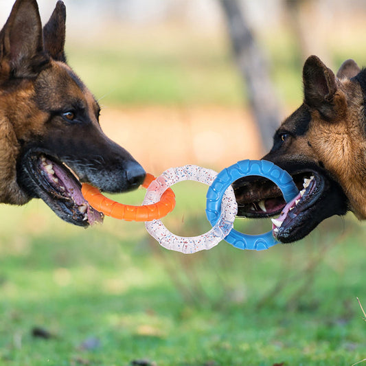 3-Ring Tug Dog Toy, Interactive Tug Pull Toy for Training and Teeth Cleaning, Indestructible Rubber of War V1189-LWWAL-20260401-05625