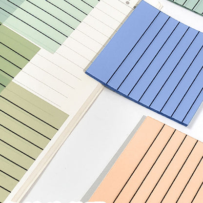 Lined Sticky Notes 3x3 Inches, Light Purple Black Ruled Self-Stick Pads, Easy to Post for Home, Office, V1189-LWWAL-20260401-05632