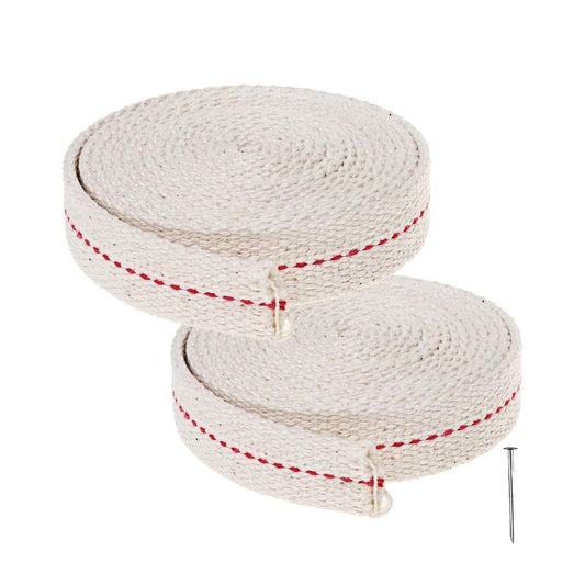 2 Rolls Cotton Oil Lamp Wick, Lantern Wick Oil Latern for Kerosene Burner Lighting & Paraffin Oil Wick,White V1189-LWWAL-20260401-05637