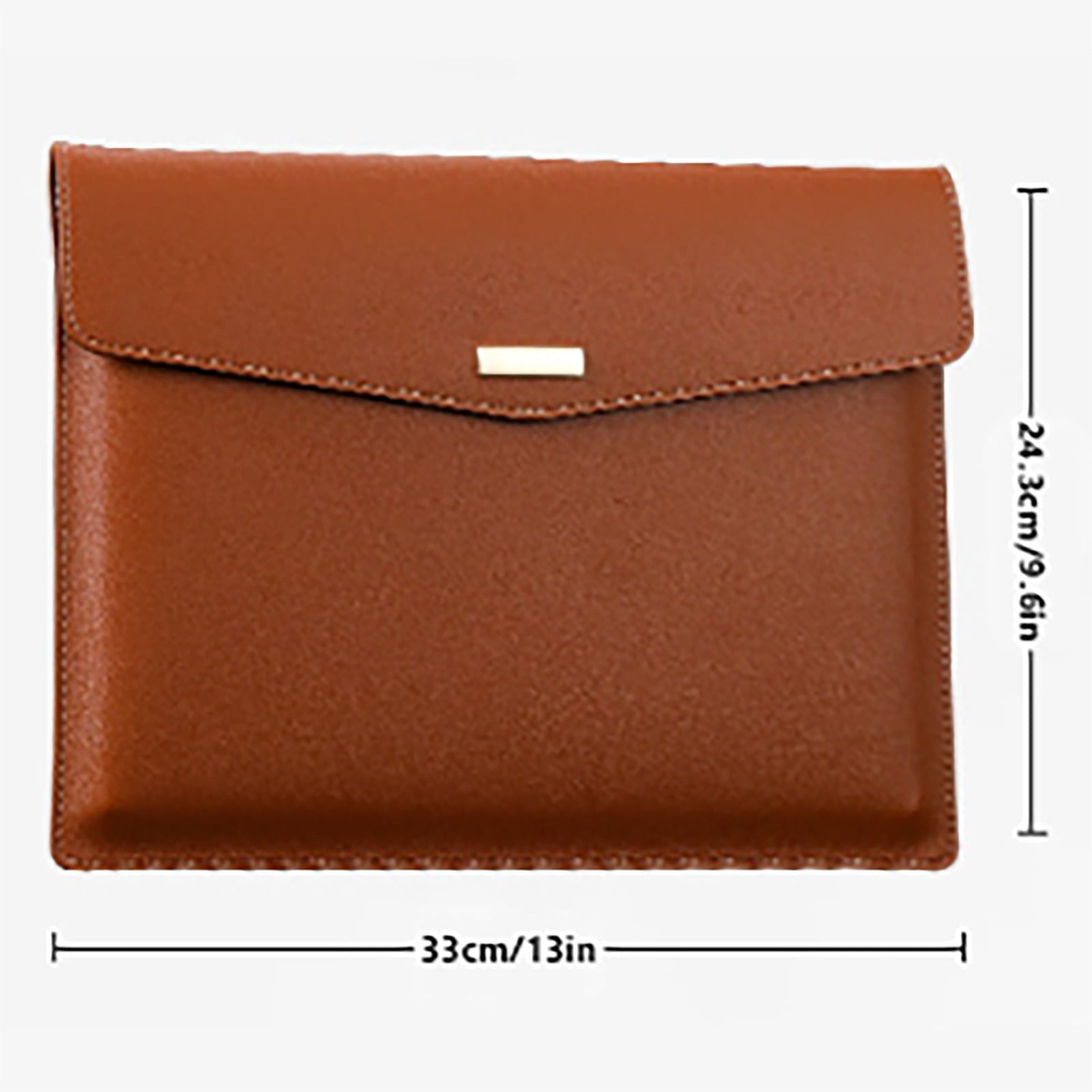 PU Leather A4 File Folder, Heavy Duty Document Holder, Waterproof Portfolio Envelope Folder Case with Snap V1189-LWWAL-20260401-05643