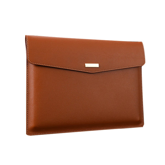 PU Leather A4 File Folder, Heavy Duty Document Holder, Waterproof Portfolio Envelope Folder Case with Snap V1189-LWWAL-20260401-05644