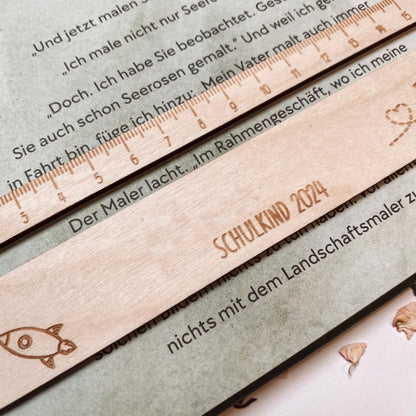 Wooden Reading Tracking Ruler, Reading Strips for Student, Text Guide Ruler for Students and Teachers, Tool V1189-LWWAL-20260401-05647