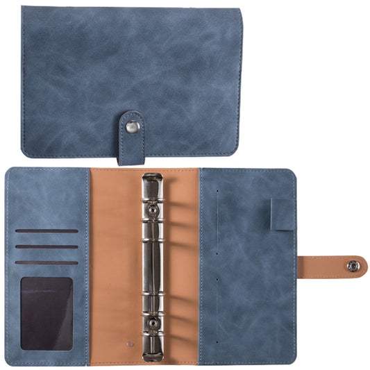 A6 PU Leather Notebook Binder Planner Budget Organizer Round Ring Binder Cover Magnetic Personal Planner V1189-LWWAL-20260401-05648