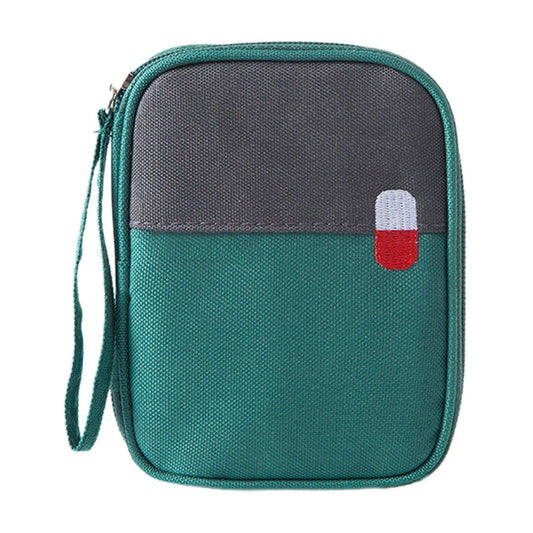 Portable Mini First Aid Bag Empty, Small Size Travel Medicine Pouch Double Zippers Handy Pills Pocket for V1189-LWWAL-20260401-05659