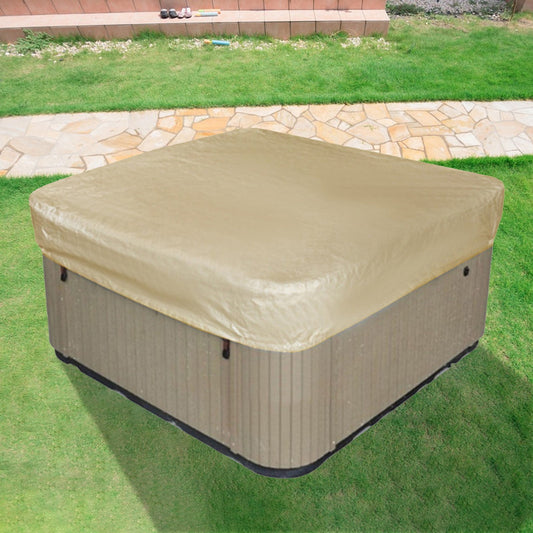 Square Hot Tub Cover - Outdoor Heavy Duty Protector for Patio Spas and Swimming Pools | Hard Covers For Hot V1189-LWWAL-20260401-05677