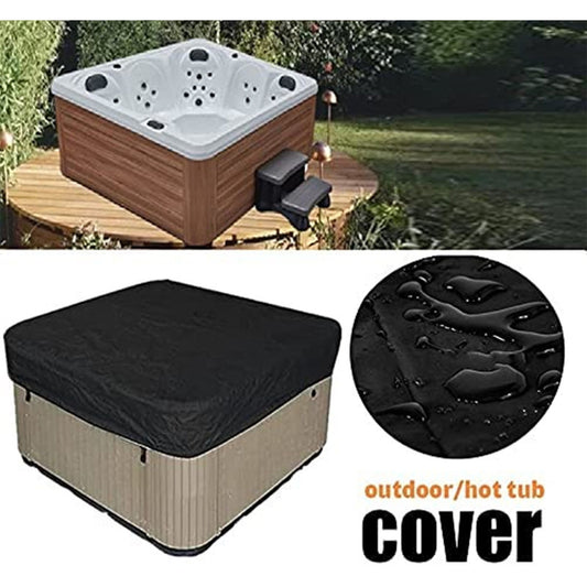 Square Hot Tub Cover - Outdoor Heavy Duty Protector for Patio Spas and Swimming Pools | Hard Covers For Hot V1189-LWWAL-20260401-05680