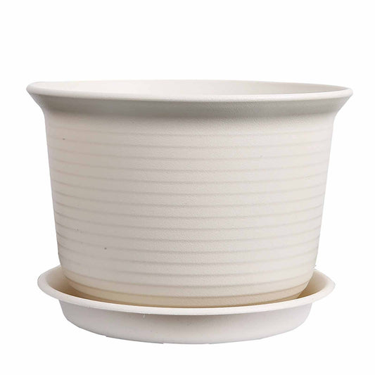 6 Inch Planter Nursery Pots, Plastic Planters Pots for Plants Flower Transplanting with Drainage Holes and V1189-LWWAL-20260401-05698