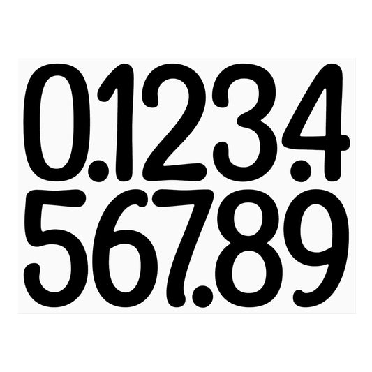 4 Inch Multicolor Vinyl Number Stickers - Self-Adhesive Decals for Mailbox, Car & Home,Large Digit V1189-LWWAL-20260401-05732