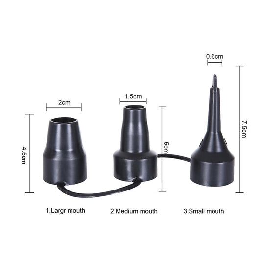 3-in-1 Plastic Nozzle Set for Air Pump,Pump Nozzle Head, Air Inflator Adaptor & Replacement Valves, 3 Sizes, V1189-LWWAL-20260401-05755