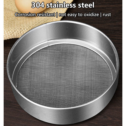 Stainless Steel Flour Sieve Filter - Ultra Fine Baking Mesh Sifter for Powder, Cocoa - Ergonomic Handle, Easy V1189-LWWAL-20260401-05787