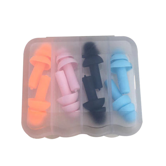 4 Pairs Swimming Ear Plugs for Adults Kids, Waterproof Silicone Surf Pool Diving Accessories Noise Reduction V1189-LWWAL-20260401-05788