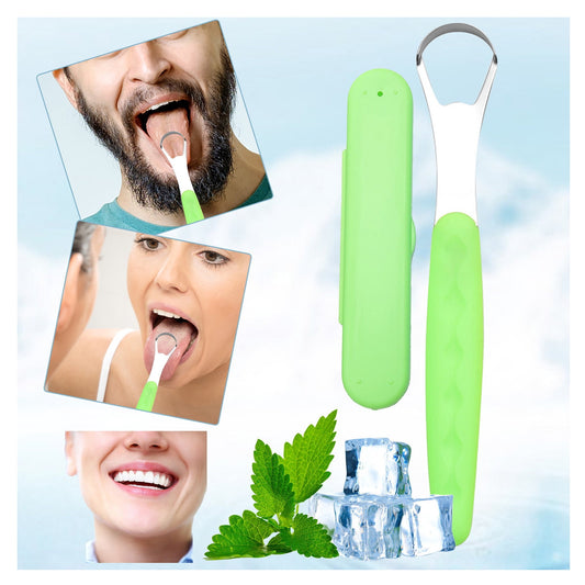 Tongue Scraper Cleaner 100% BPA Free Tongue Scrapers with Soft Handle for Adults, Kids, Healthy Oral Care, V1189-LWWAL-20260401-05790