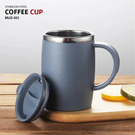 17oz Double Wall Insulated Desk Mug with Lid and Handle, Stainless steel Reusable Cup, Spill-Proof, Microwave V1189-LWWAL-20260401-05798