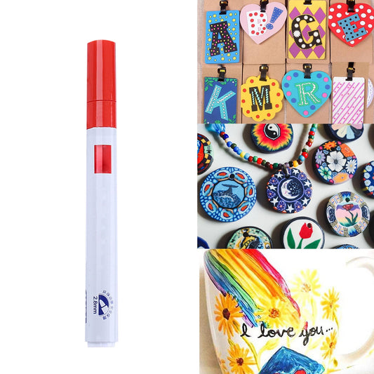 12-Color Oil-Based Paint Pens,Permanent Paint Markers with Quick-Dry & Waterproof Formula, for Rock, Glass, V1189-LWWAL-20260401-05800