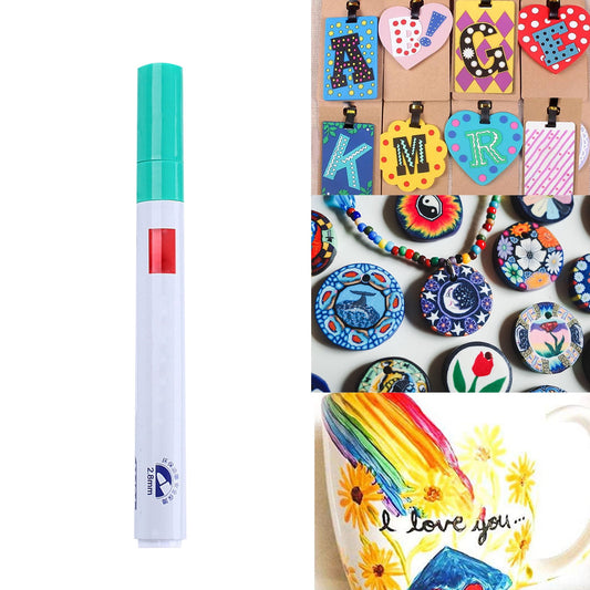 12-Color Oil-Based Paint Pens,Permanent Paint Markers with Quick-Dry & Waterproof Formula, for Rock, Glass, V1189-LWWAL-20260401-05802