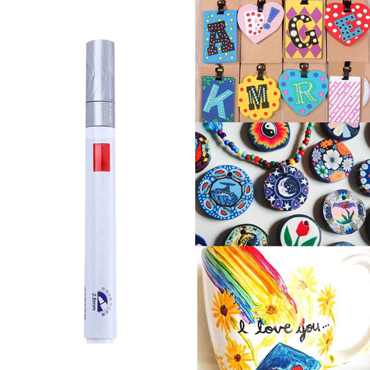 12-Color Oil-Based Paint Pens,Permanent Paint Markers with Quick-Dry & Waterproof Formula, for Rock, Glass, V1189-LWWAL-20260401-05806