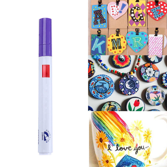 12-Color Oil-Based Paint Pens,Permanent Paint Markers with Quick-Dry & Waterproof Formula, for Rock, Glass, V1189-LWWAL-20260401-05808