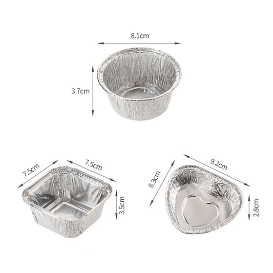 Aluminum Foil Pans 20pcs Disposable Baking Containers Heart Shape for Air Fryer Cupcake Muffins Oven Safe V1189-LWWAL-20260401-05825