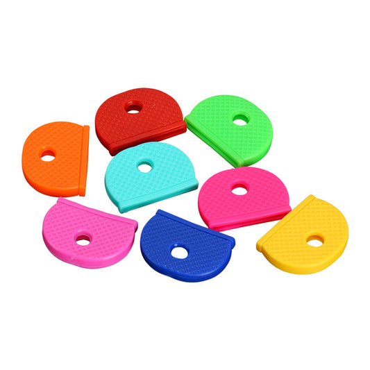 32 Pack Key Color Caps Covers Tags, Soft Rubber Key Identifiers, Plastic Key Toppers for Standard Flat V1189-LWWAL-20260401-05827