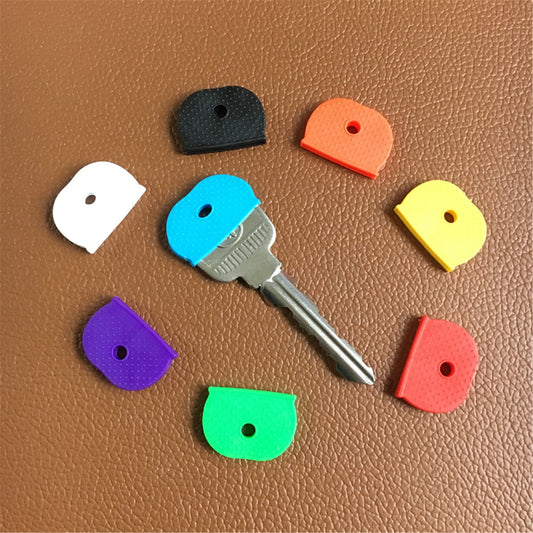 32 Pack Key Color Caps Covers Tags, Soft Rubber Key Identifiers, Plastic Key Toppers for Standard Flat V1189-LWWAL-20260401-05827