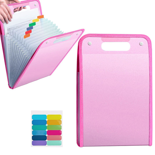 Important Document Storage, 13 Pockets Expanding File Folder with Colored Tabs, File Organizer with V1189-LWWAL-20260401-05838