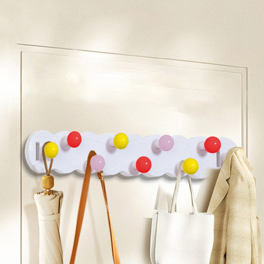 Wall Mount Coat Rack, Rainbow Hooks For Boys And Girls, Cute Bathroom Decor, Colorful Backpack Hanger For V1189-LWWAL-20260401-05848