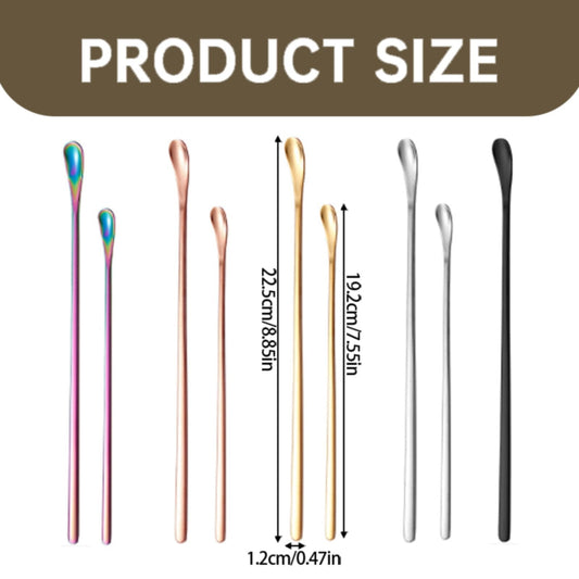 Stainless Steel Coffee Stirring Spoon, Heavy Duty Beverage Cocktail Stirrers, Reusable Stir Cocktail Drink V1189-LWWAL-20260401-05856
